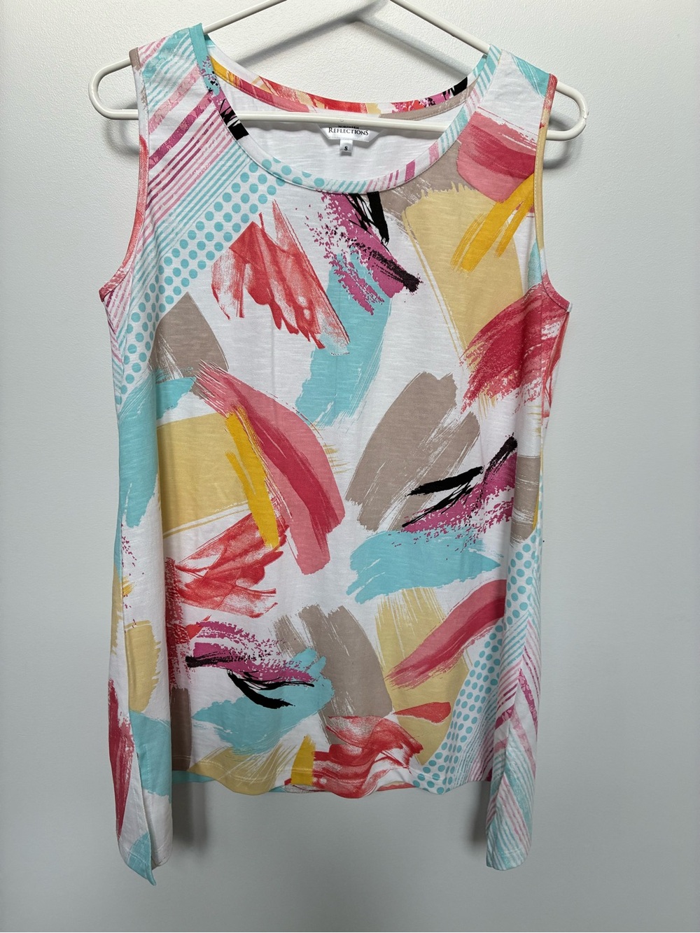 Northern Reflections Multicolor Sleeveless Brushstroke Tank